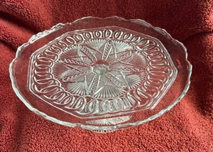 1912 EAPG Pattern Glass Higbee Yoke & Circle, New Era 10 Inch Cake Stand - Picture 1 of 7