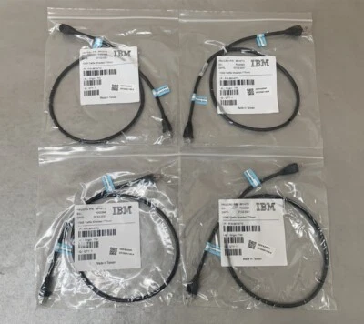 (Lote de 4) Cable Ethernet IBM 86Y4772 Cat5e blindado 1 GbE 775 mm (30" ea) Foto 1 de 4