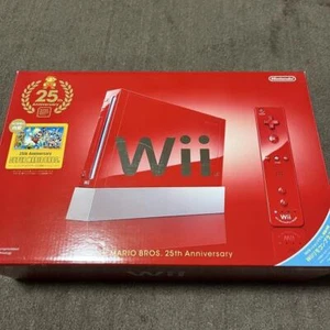 Nintendo Wii Super Mario Bros. Pack Red Game Console 25th Anniversary Rare Goods - Picture 1 of 7