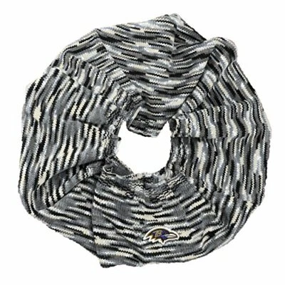 NFL Baltimore Ravens Infinity Space Dye Cozy Scarf, One Size, Light Gray/Blac... - Image 1 of 4