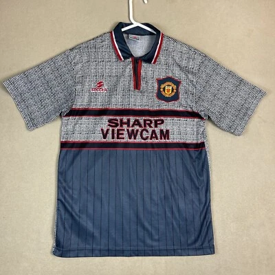 Soccer Jersey Adult XL Manchester United 1995 96 Football Shirt Mens - Image 1 of 4
