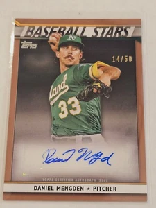2020 Topps - Baseball Stars Autographs Series 2 Gold Daniel Mengden /50 Auto SSP - Picture 1 of 2