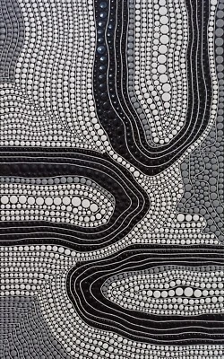 Pintura minimalista grande en blanco y negro arte abstracto geométrico original 20*31 Foto 1 de 4