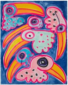 Katherine Bernhardt Toco Toucan Toucano Limited Edition Art Print - Picture 1 of 3