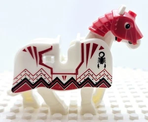 Custom Castle White Scorpion Knights Barding, Horse & Battle Helmet NEW - Picture 1 of 8