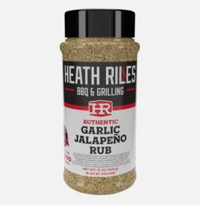 Mezcla de condimentos para barbacoa Heath Riles ajo jalapeño Rub Championship - 12 oz (NUEVO) - Imagen 1 de 5