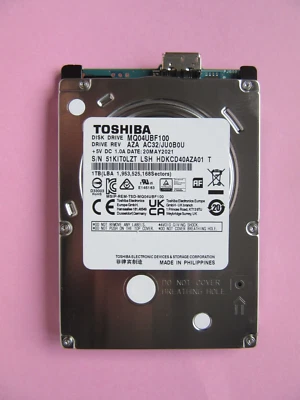 Toshiba 1TB 2.5" USB HDD MQ04UBF100 AZA AC32/ JU0B0U May 2021 LSH HDKCD40AZA01 T - Image 1 of 4