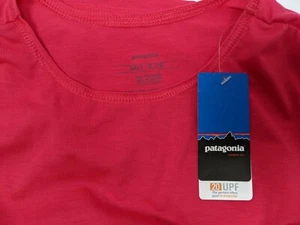 NEW PATAGONIA Girls Med 10 Polarized Tee Pink Outdoor Hiking Active 20 UPF - Picture 1 of 8
