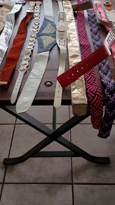  Lot of 12 Designer Belt  Belts All Used Unbranded Nice Collection See Others - Image 1 of 4