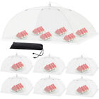 7PCS Pop Up Mesh Screen Food Cover Tents Picnic BBQ Plate Umbrella Protector