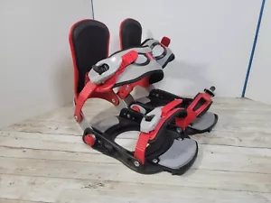 Vintage FORUM ATP Snowboard Bindings Rare Jp Walker Red Black All Terrain Pro XL - Picture 1 of 13