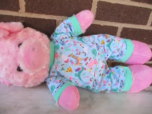 Build A Bear Pinky SCHWEIN rosa Farbe 16 Zoll Plüsch-Urlaubsdruck Schlafanzug - Bild 1 von 7