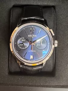 Vulcain 50s Presidents’ Chronograph Blue Dial Automatic Men’s AUTHORIZED DEALER - Picture 1 of 2