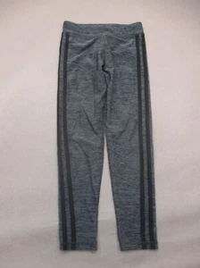 ADIDAS Size XS Girls Gray Mid Rise Stretch Pull On Athletic Workout Leggings 383 - Picture 1 of 9