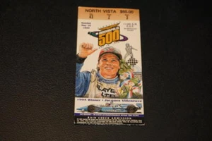 1996 INDY 500 TICKET STUB BUDDY LAZIER WINNER VILLENEUVE PICTURE - Picture 1 of 2