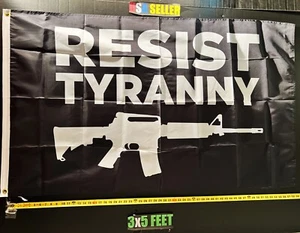 Donald Trump Flag FREE USA SHIP Tyranny Ak47 Republican Desantis USA Sign 3x5' - Picture 1 of 1