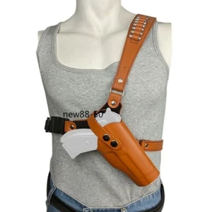 New Tactical Chest Bag Outdoor Cowhide Gun Case 1911 Quick Pull Pistol Case Gift - Picture 1 of 11