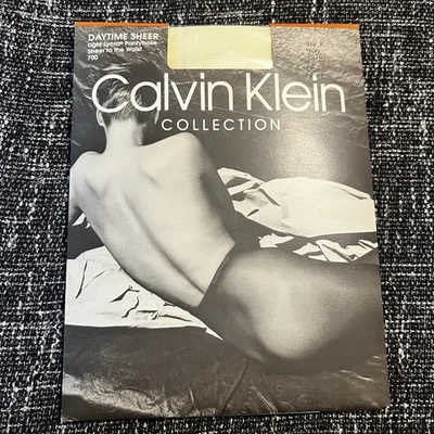 Pantimedias transparentes diurnas marfil colección Calvin Klein 1990 de colección estilo 700 talla B Foto 1 de 4