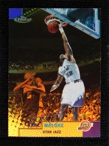 1999-00 Topps Finest Gold rifrattore /100 Karl Malone #192 HOF - Foto 1 di 3