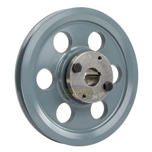 Gusseisen 6,75" Single Groove Riemenscheibe Riemen A Abschnitt 4L mit 7/8" Rollenbuchse - Bild 1 von 6