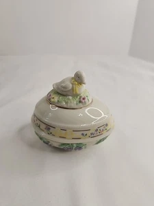 LENOX 1997 Duck Annual Easter Egg Trinket Box 3" VINTAGE - Picture 1 of 4