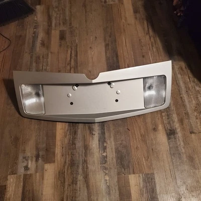 03-07 Cadillac CTS Tail Trunk Panel Lid Backup Reverse License Plate OEM Silver - Image 1 of 4