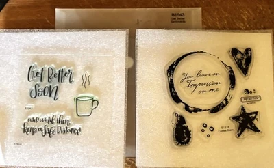 CTMH B1543 GET BETTER & B1 316 COFFEE STAIN ~ Cup, You leave an impression - Image 1 of 3