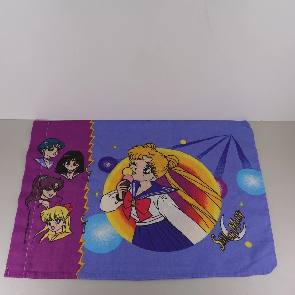 1995 Vintage Sailor Moon Anime Standard Pillow Case - Image 1 of 4