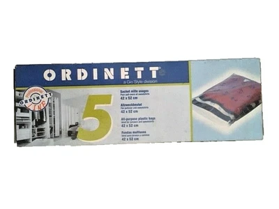 Ordinett Line 5 Custodie Sacchi Mille Usi Maglie Vestiti Trasparente 42x52 cm  - Immagine 1 di 4