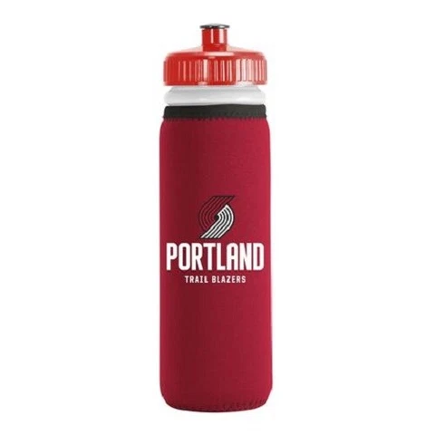 LOT OF TWO PORTLAND TRAIL BLAZERS 22oz SQUEEZABLE PLASTIC WATER BOTTLES CLOSEOUT Cover