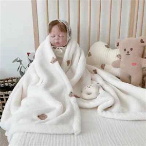 Baby Blanket Newborn Autumn Winter Swaddling Blankets Soft Warm Stroller Cover - Picture 1 of 29