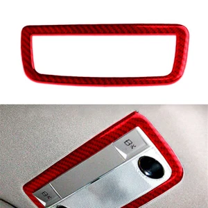 For Mercedes-Benz C-Class W204 Red Carbon Fiber Rear Overhead Light Cover Trim - Picture 1 of 13