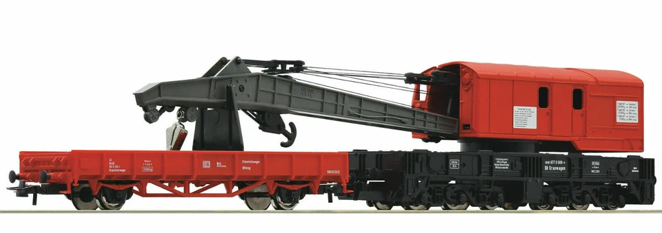 Roco 56240, Kranwagen mit Schutzwagen, DB AG, Neu & OVP, H0 - Bild 1 von 1