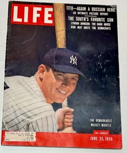 Vintage LIFE Magazine. June 25, 1956 Mickey Mantle Featured - Picture 1 of 17