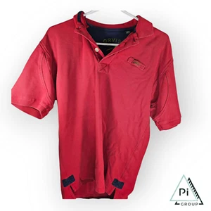 Camisa de manga corta con botones Orvis para hombre talla pequeña color rojo tela gruesa - Imagen 1 de 12