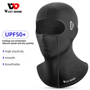 WEST BIKING atmungsaktive Fahrradkappe Motorradhelm Mütze Kopfbedeckung Vollgesichtsmaske - Bild 1 von 17