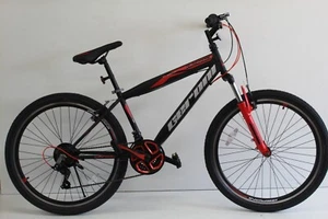 Jugendfahrrad 26 Zoll Mountainbike Geroni Magnum MTB Schwarz-Rot Schimano - Bild 1 von 8