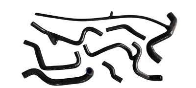 Manguera de radiador de silicona negra para VW Corrado VR6 12V 2.8 LHD 1992 1993 1994 1995 Foto 1 de 4