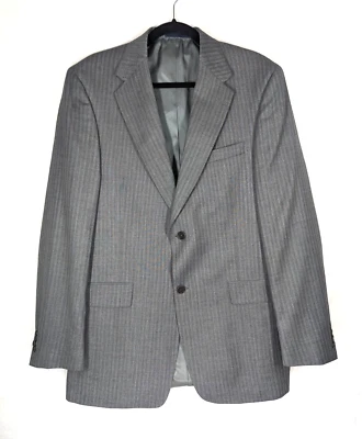 Daniel Cremieux Sport Coat Blazer Mens 40L Gray Loro Piana 2 Button USA NEW - Image 1 of 4