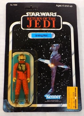 Tarjeta B-Wing Pilot Star Wars ROTJ Original 1983 Sin perforar 77A Foto 1 de 4