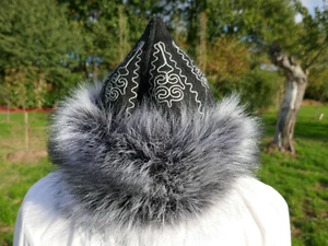 Gorro de fieltro sombrero hecho a mano gorro de pompón gorro de invierno Larp lana de oveja medieval  - Imagen 1 de 6