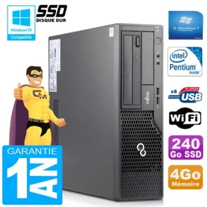 PC Fujitsu Esprimo E500 E85+ SFF Intel G640 RAM 4Go Scheibe 240 GB SSD Wifi W7 - Bild 1 von 1