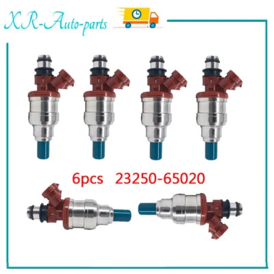 Комплект из 6 топливных форсунок для 1989-1995 1991 94 Toyota 4Runner T100 пикап 3,0 л V6 - Изображение 1 из 4