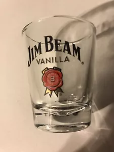 JIM BEAM VANILLA 1,5 OZ SHOT GLASS NUOVO MAI USATO Mancave da collezione - Foto 1 di 5