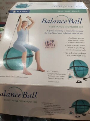 Gaiam Balance Ball Resistencia Kit de Entrenamiento Nuevo Hogar para No Fumadores Foto 1 de 4