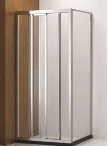 CORNER 3 PANELS ADJUSTABLE 2 SLIDING DOORS FRAMED SHOWER SCREEN - Picture 1 of 2
