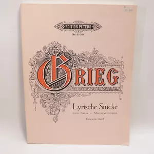 Grieg Lyric Pieces For Piano Book 1 Songbook Sheet Music Score Peters - Picture 1 of 8