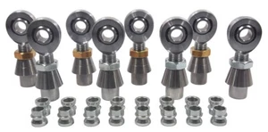 CHROMOLY 4 LINK KIT 1/2 X 3/4-16 HEIM JOINT JOINTS (1/2-3/8 HMS) & BUNGS .250 - Picture 1 of 8