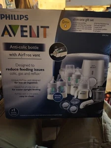 Philips Avent Natural All-in-One Gift Set w Microwave Sterilizer, Bottle Warmer - Picture 1 of 1