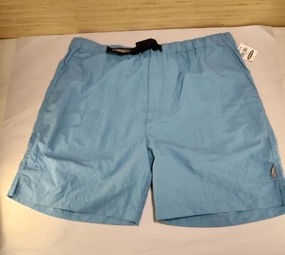 Bañador Vintage Antiguo Azul Marino Para Hombre Talla XL Azul Claro Hebilla Cierre Pantalones Cortos Foto 1 de 4